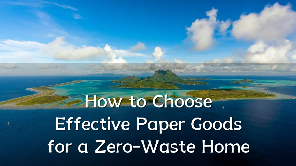 How to Choose Effective Paper Goods for a Zero-Waste Home