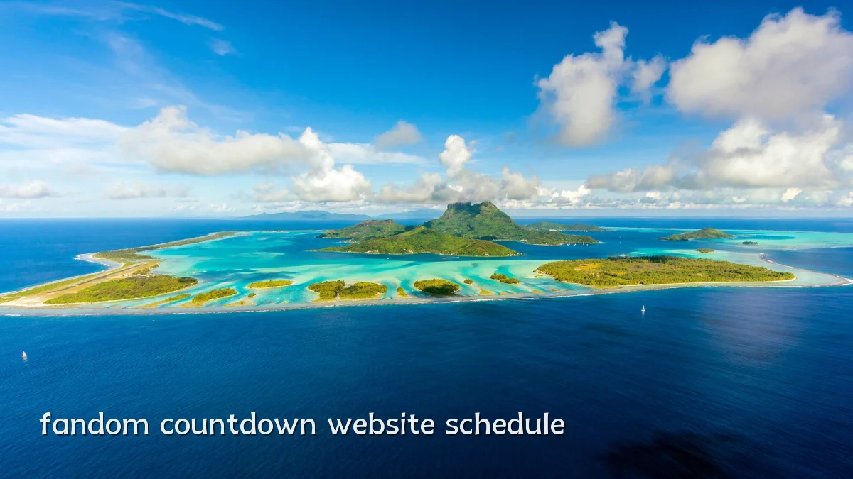 fandom countdown website schedule