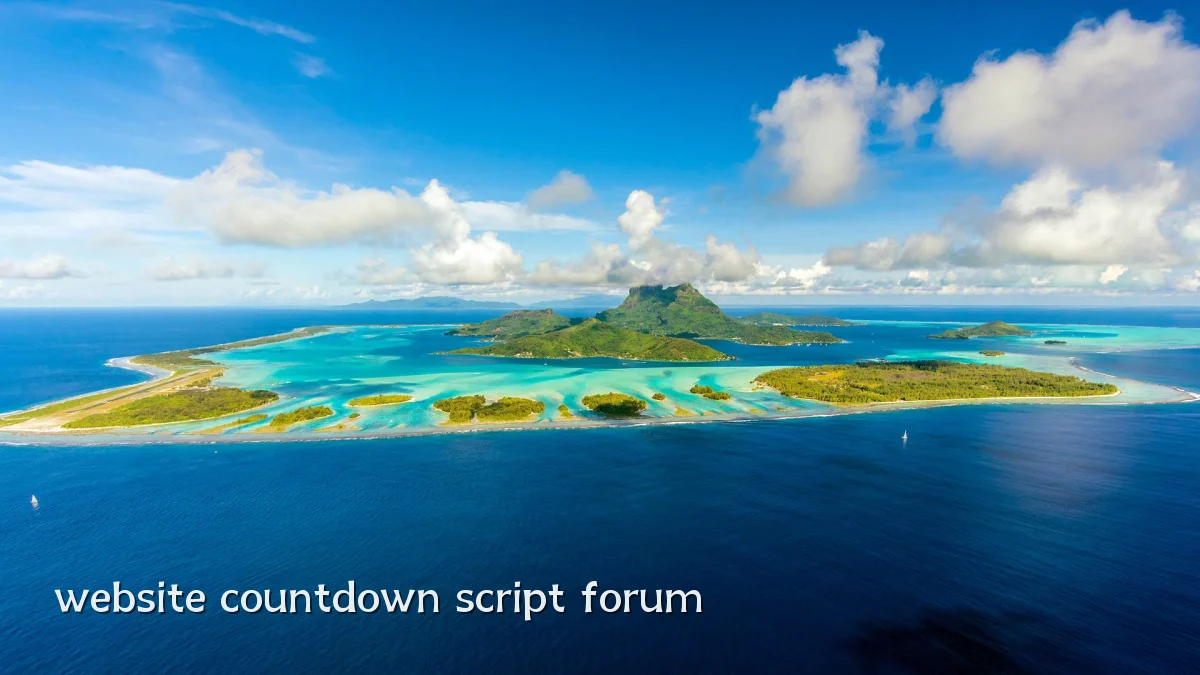 website countdown script forum