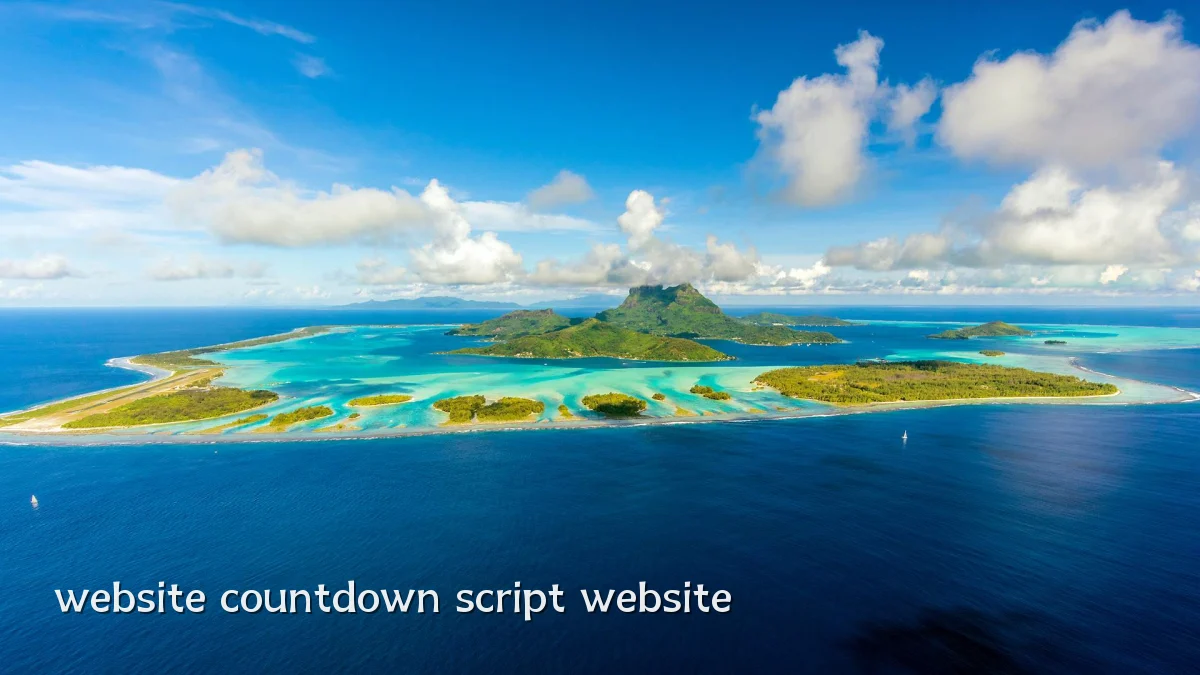 website countdown script website