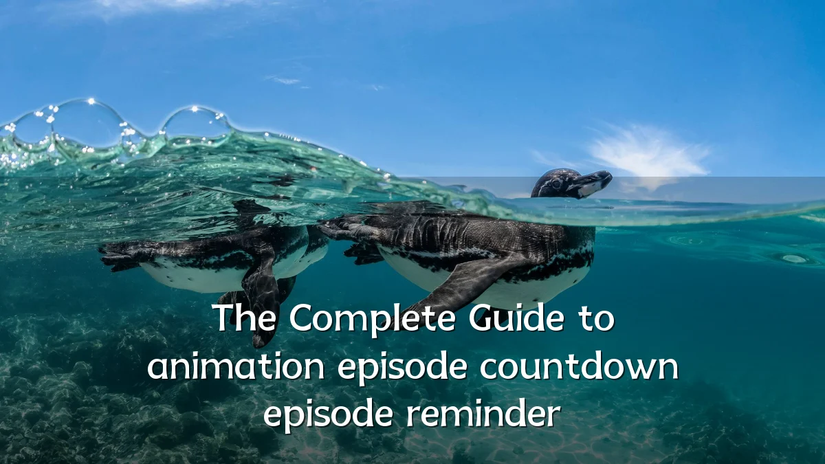 The Complete Guide to animation episode countdown episode reminder