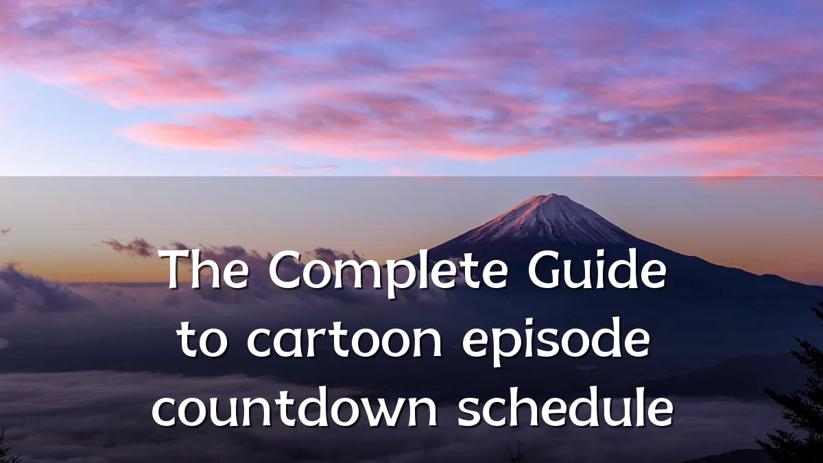 The Complete Guide to cartoon episode countdown schedule