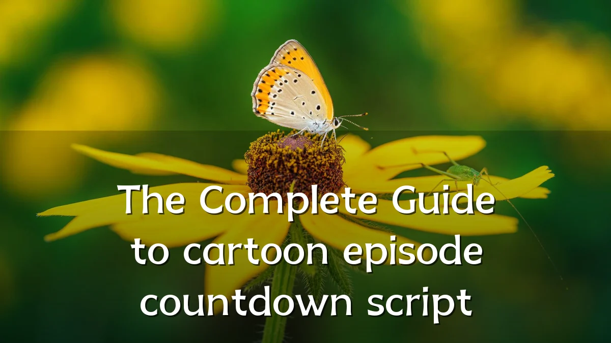 The Complete Guide to cartoon episode countdown script