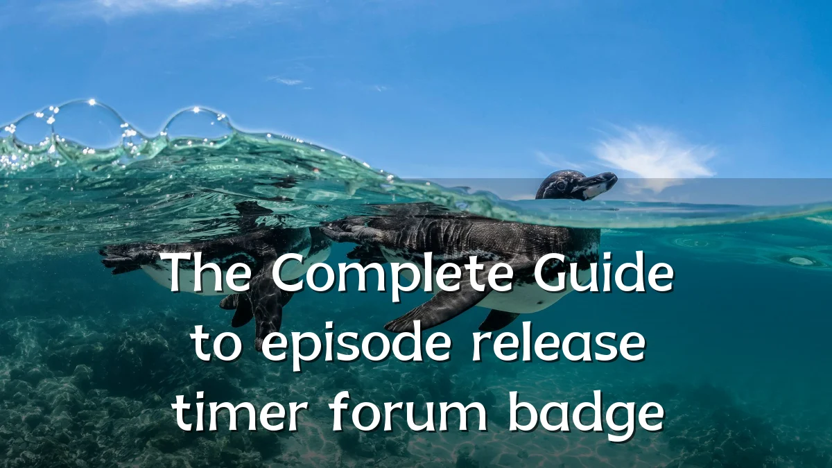 The Complete Guide to episode release timer forum badge
