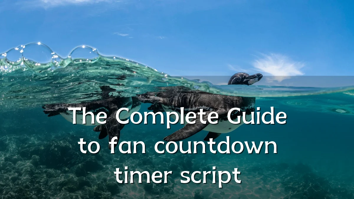 The Complete Guide to fan countdown timer script