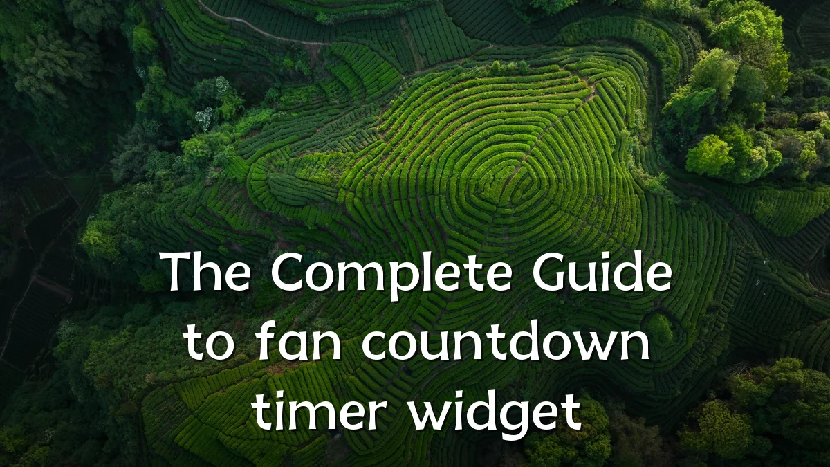 The Complete Guide to fan countdown timer widget