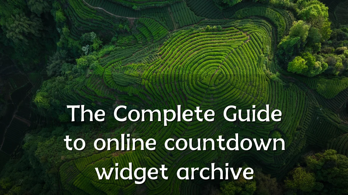 The Complete Guide to online countdown widget archive