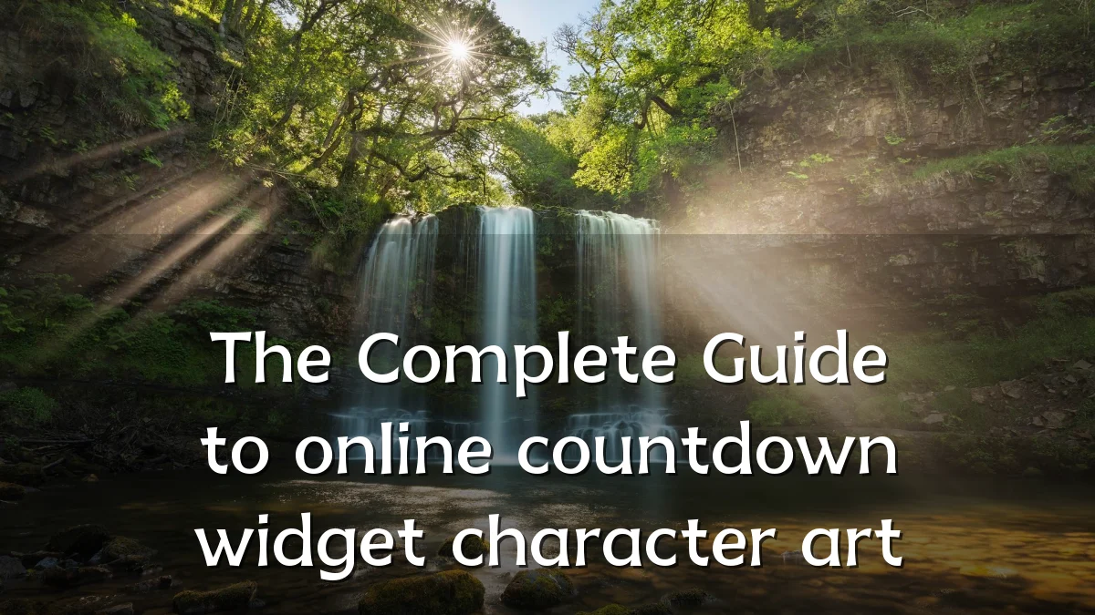 The Complete Guide to online countdown widget character art