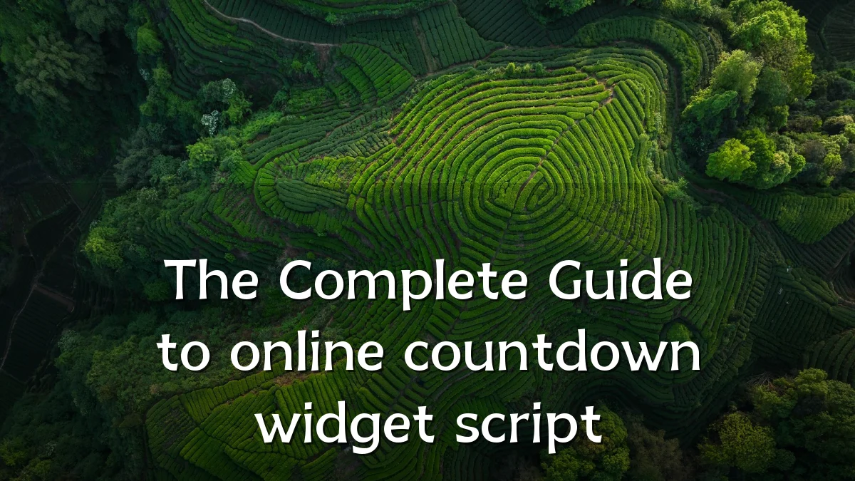 The Complete Guide to online countdown widget script