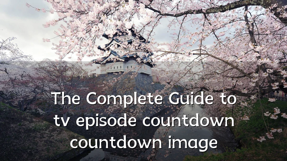The Complete Guide to tv episode countdown countdown image