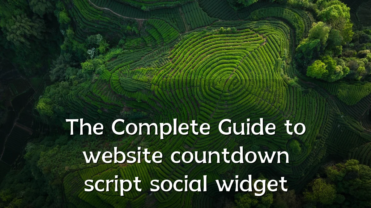 The Complete Guide to website countdown script social widget