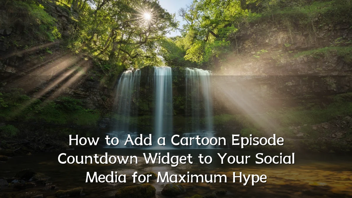 How to Add a Cartoon Episode Countdown Widget to Your Social Media for Maximum Hype