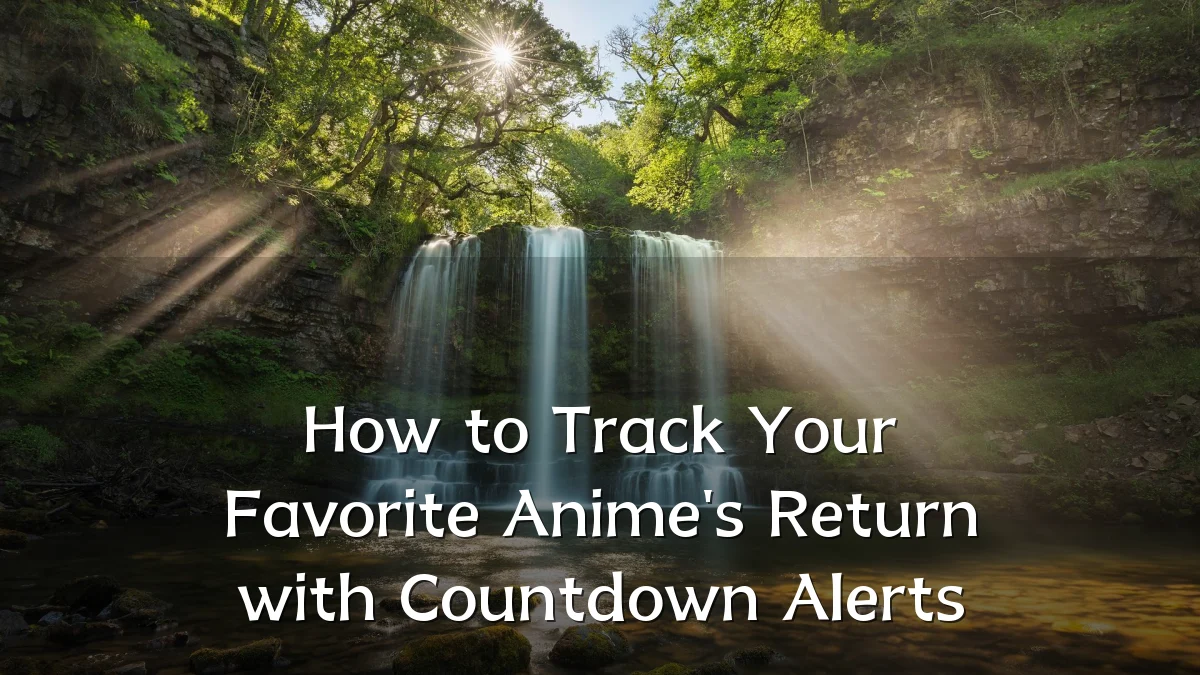 How to Track Your Favorite Anime's Return with Countdown Alerts