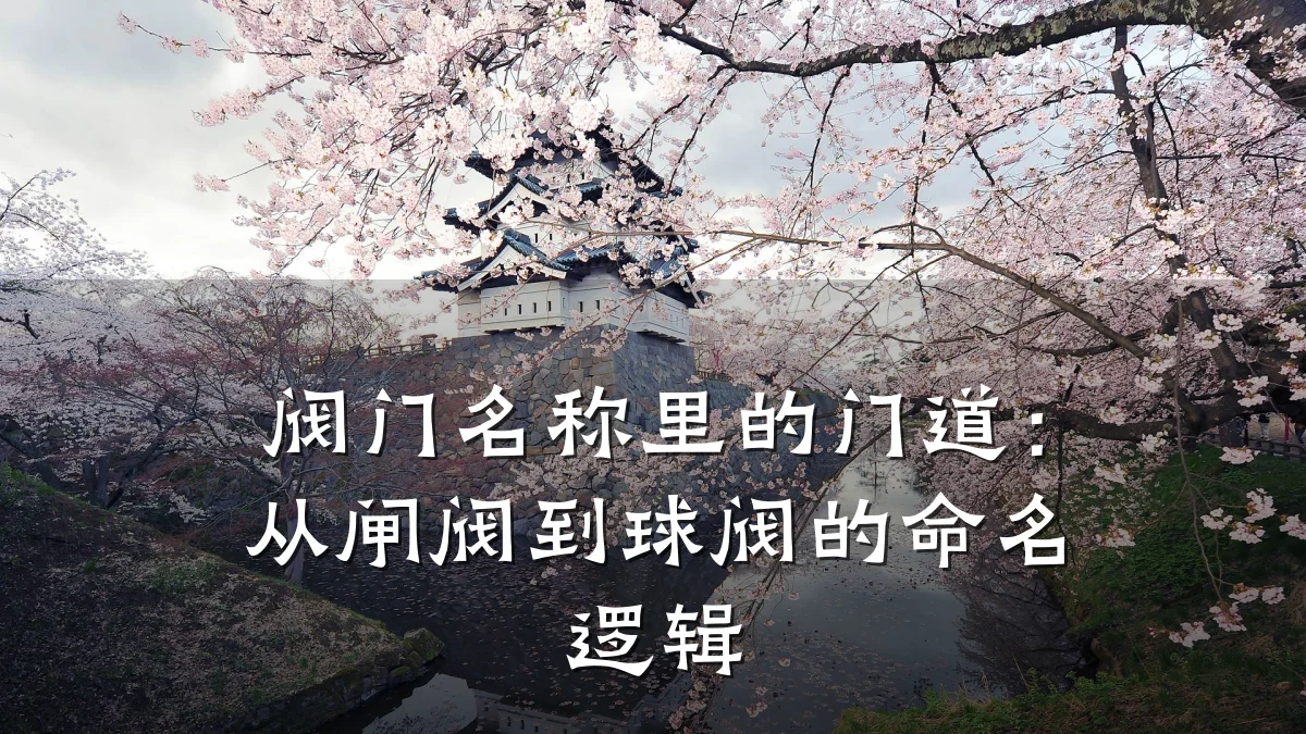 阀门名称里的门道:从闸阀到球阀的命名逻辑