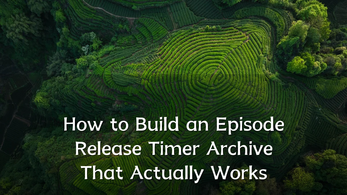 How to Build an Episode Release Timer Archive That Actually Works