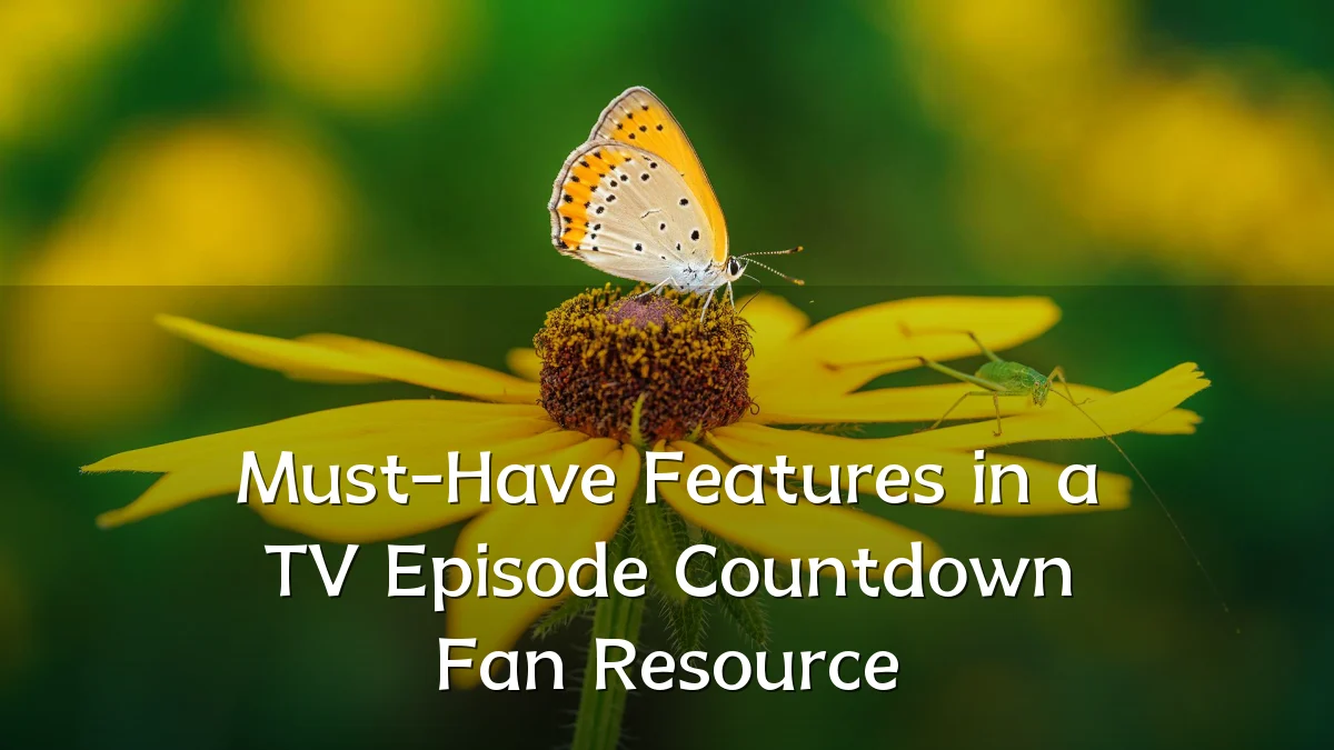 Must-Have Features in a TV Episode Countdown Fan Resource