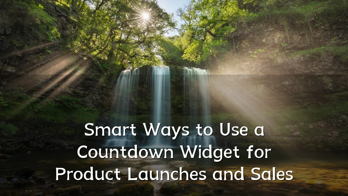 Smart Ways to Use a Countdown Widget for Product Launches and Sales